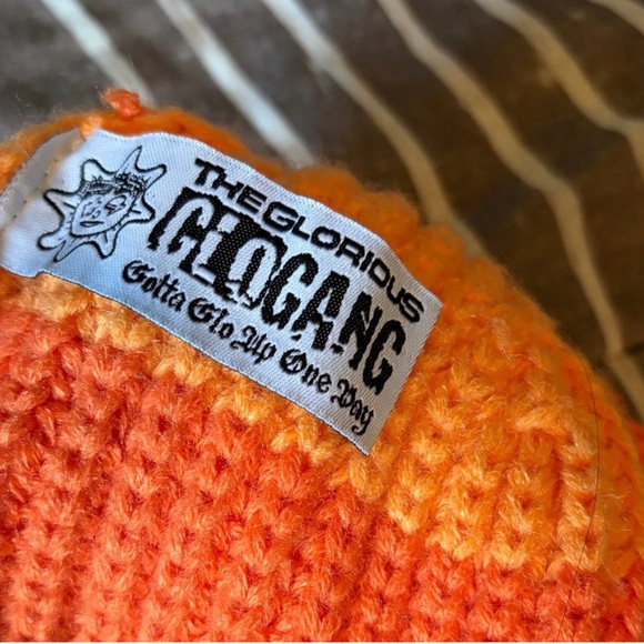 GLO GANG cool as hell orange beanie - Picture 2 of 4